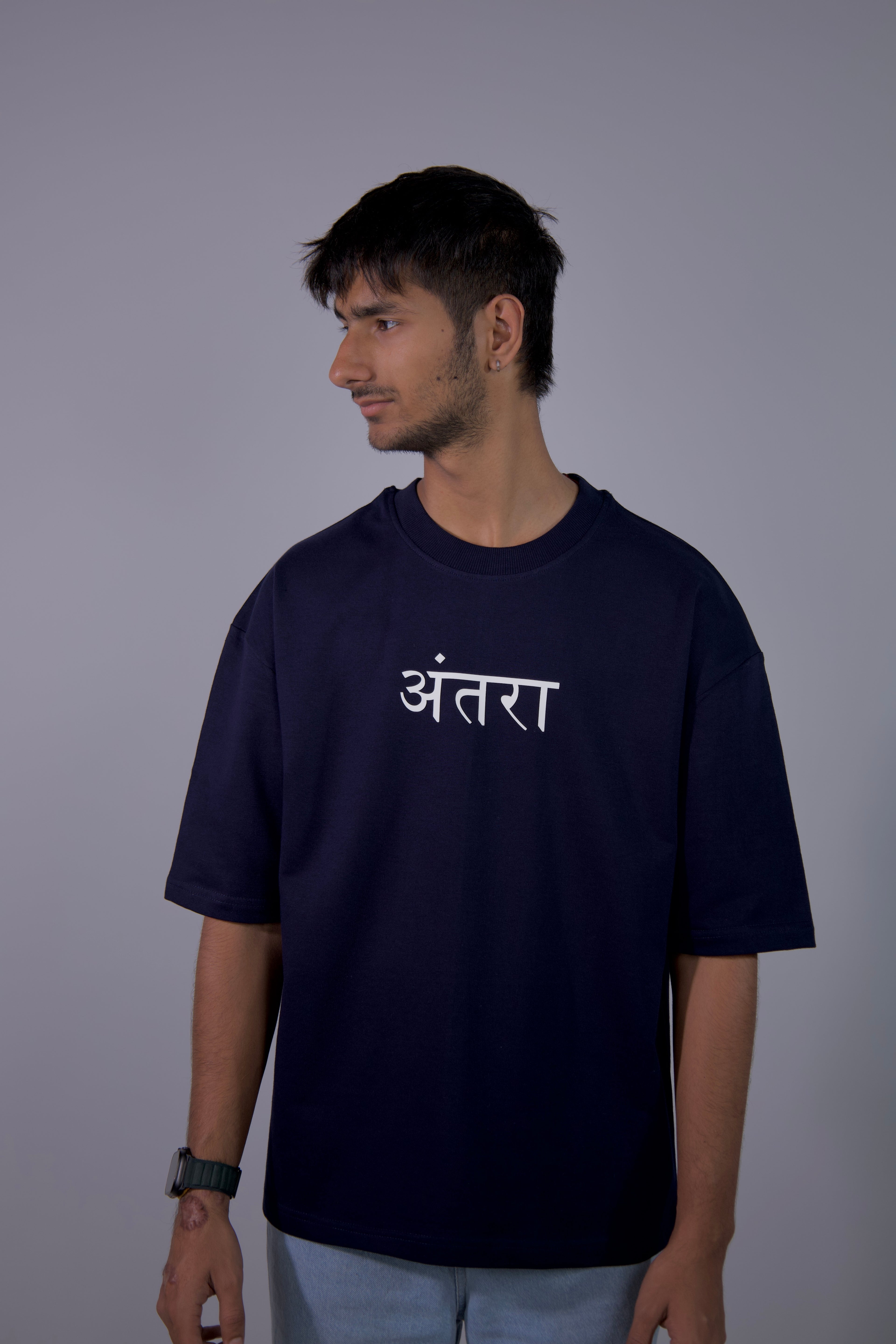 Plain navy blue t shirt