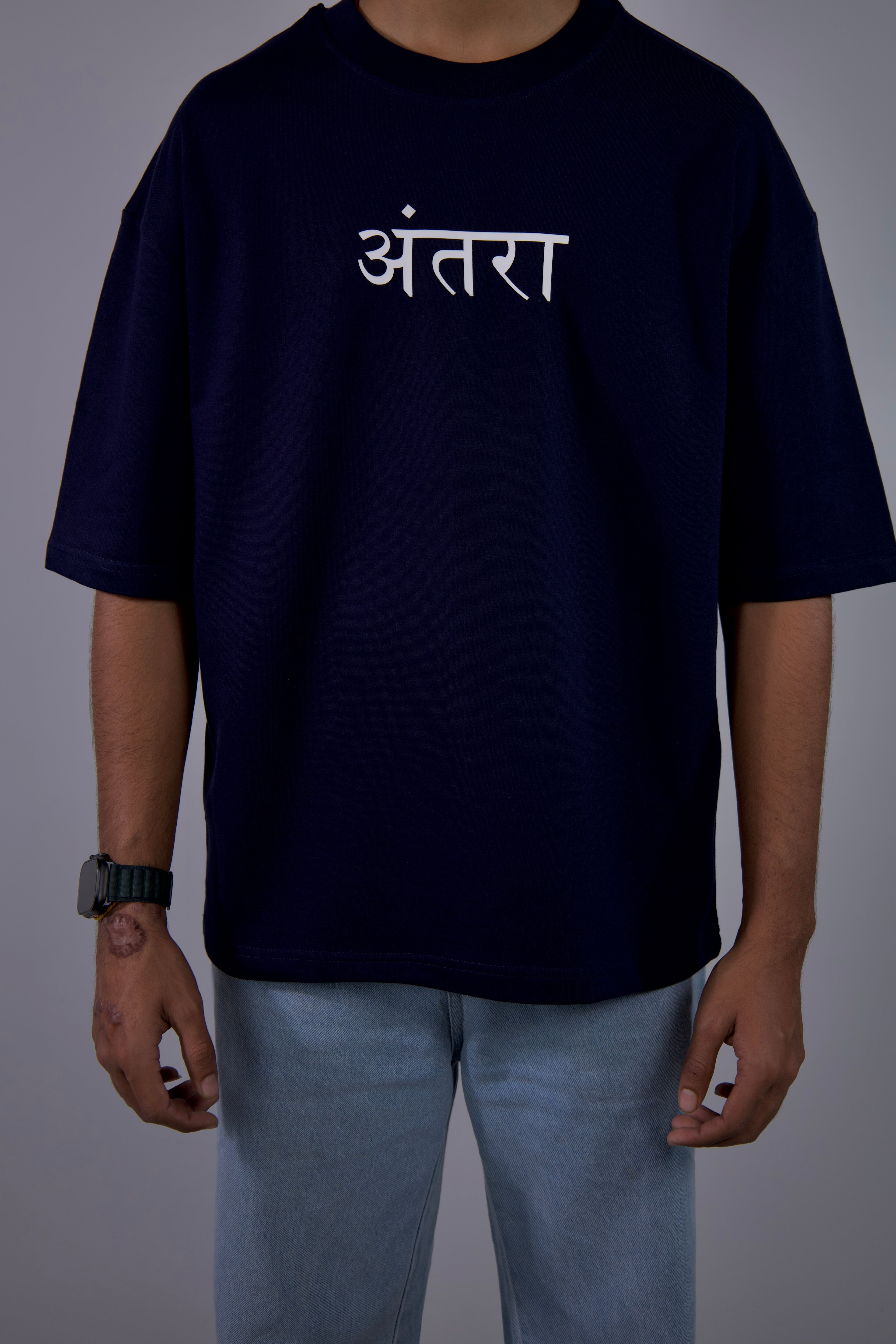 Plain navy blue t shirt
