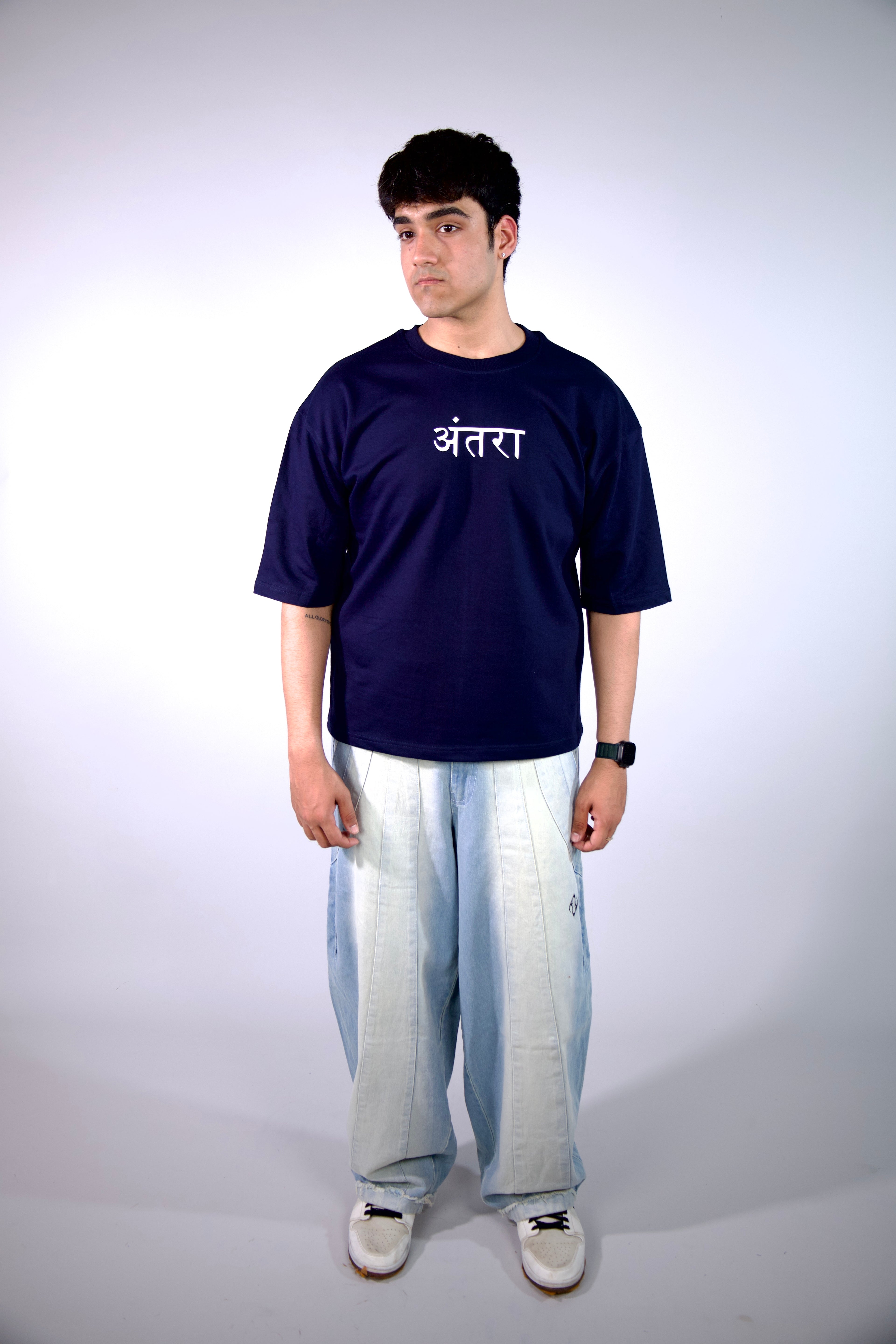 Plain navy blue t shirt